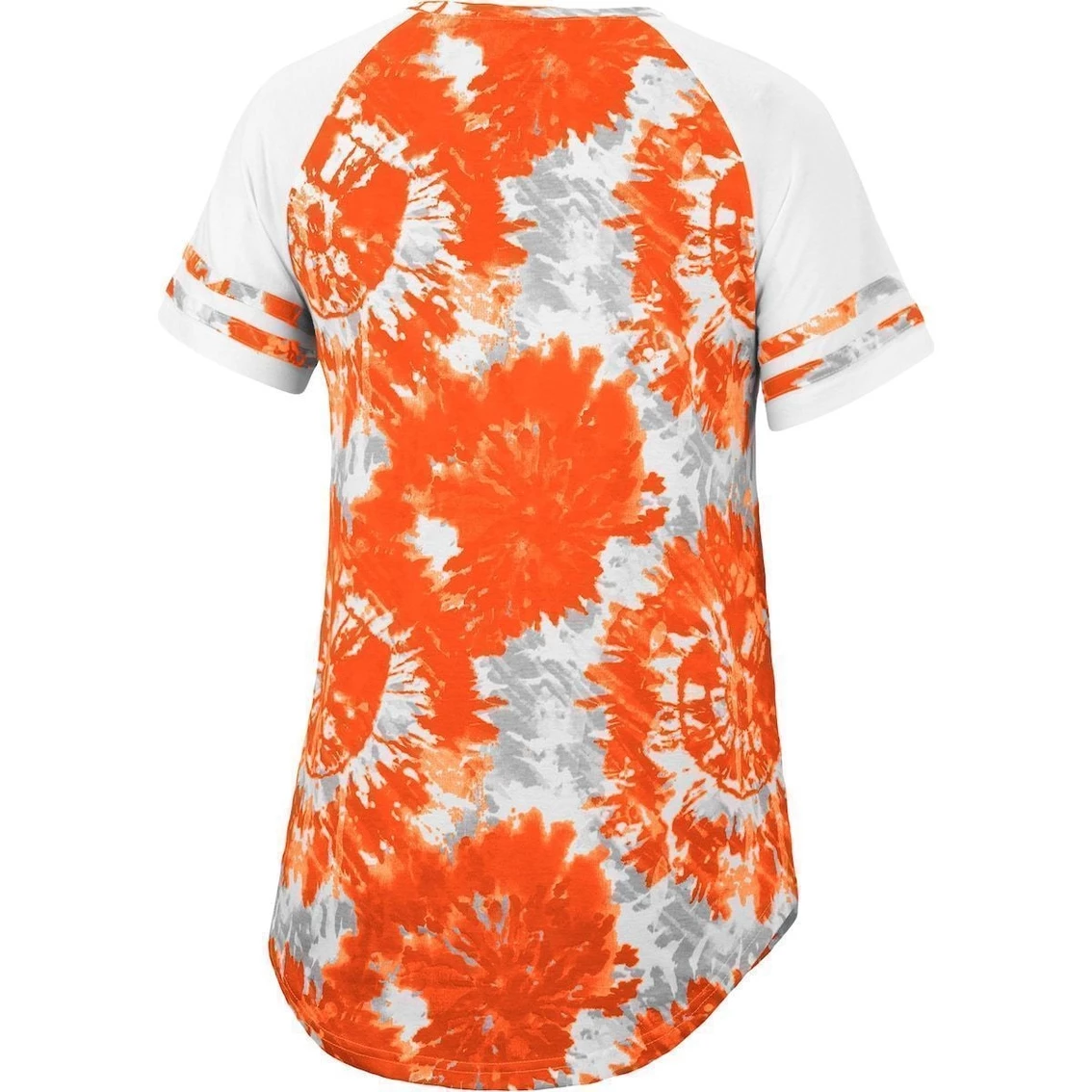 Coupon π Women's Colosseum Orange/White Clemson Tigers Annie Oversized Tie-Dye Raglan T-Shirt π - Image 4