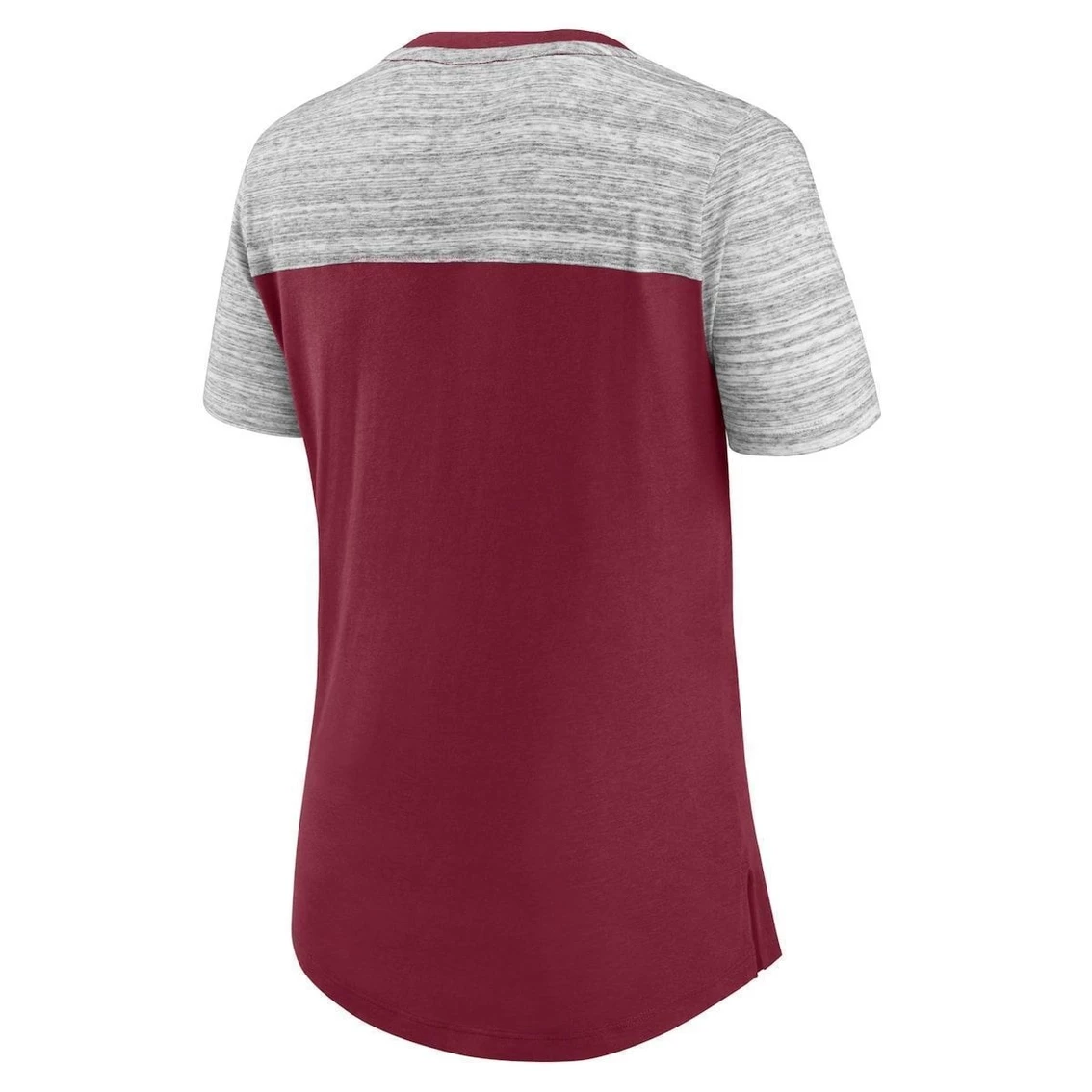 New π― Women's Fanatics Branded Burgundy/Heathered Gray Washington Commanders Close Quarters V-Neck T-Shirt π - Image 4