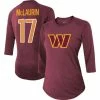 Best reviews of 🧨 Women's Majestic Threads Terry McLaurin Burgundy Washington Commanders Name & Number Raglan 3/4 Sleeve T-Shirt 🎉