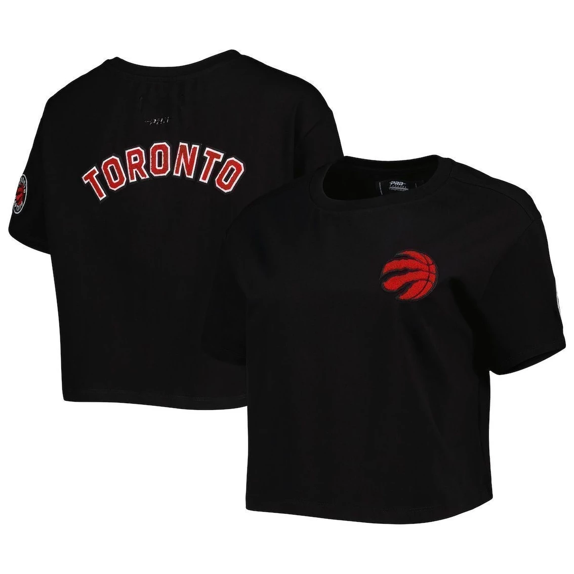 Wholesale π Women's Pro Standard Black Toronto Raptors Classics Boxy T-Shirt π
