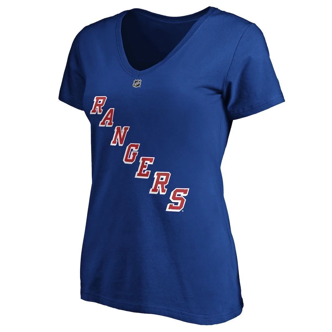 Best deal 𧨠Women's Fanatics Branded Alexis Lafreniere Blue New York Rangers Plus Size Name & Number V-Neck T-Shirt π - Image 3