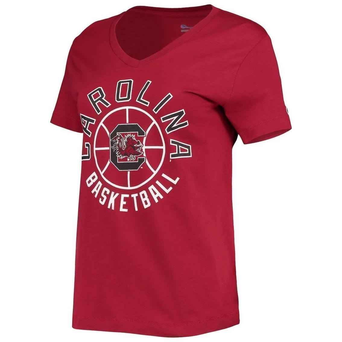 Wholesale π Women's Champion Garnet South Carolina Gamecocks π Basketball V-Neck T-Shirt π₯° - Image 3