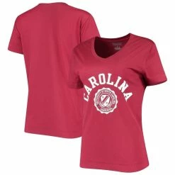 Brand new 🔔 Women's Champion Garnet South Carolina Gamecocks University College Seal V-Neck T-Shirt 👏