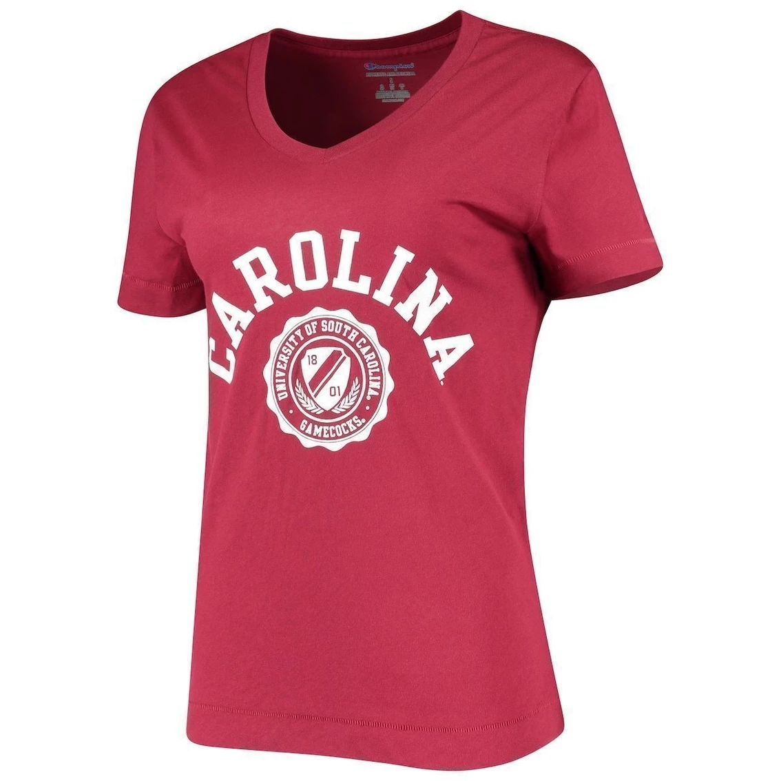 Brand new π Women's Champion Garnet South Carolina Gamecocks University College Seal V-Neck T-Shirt π - Image 3