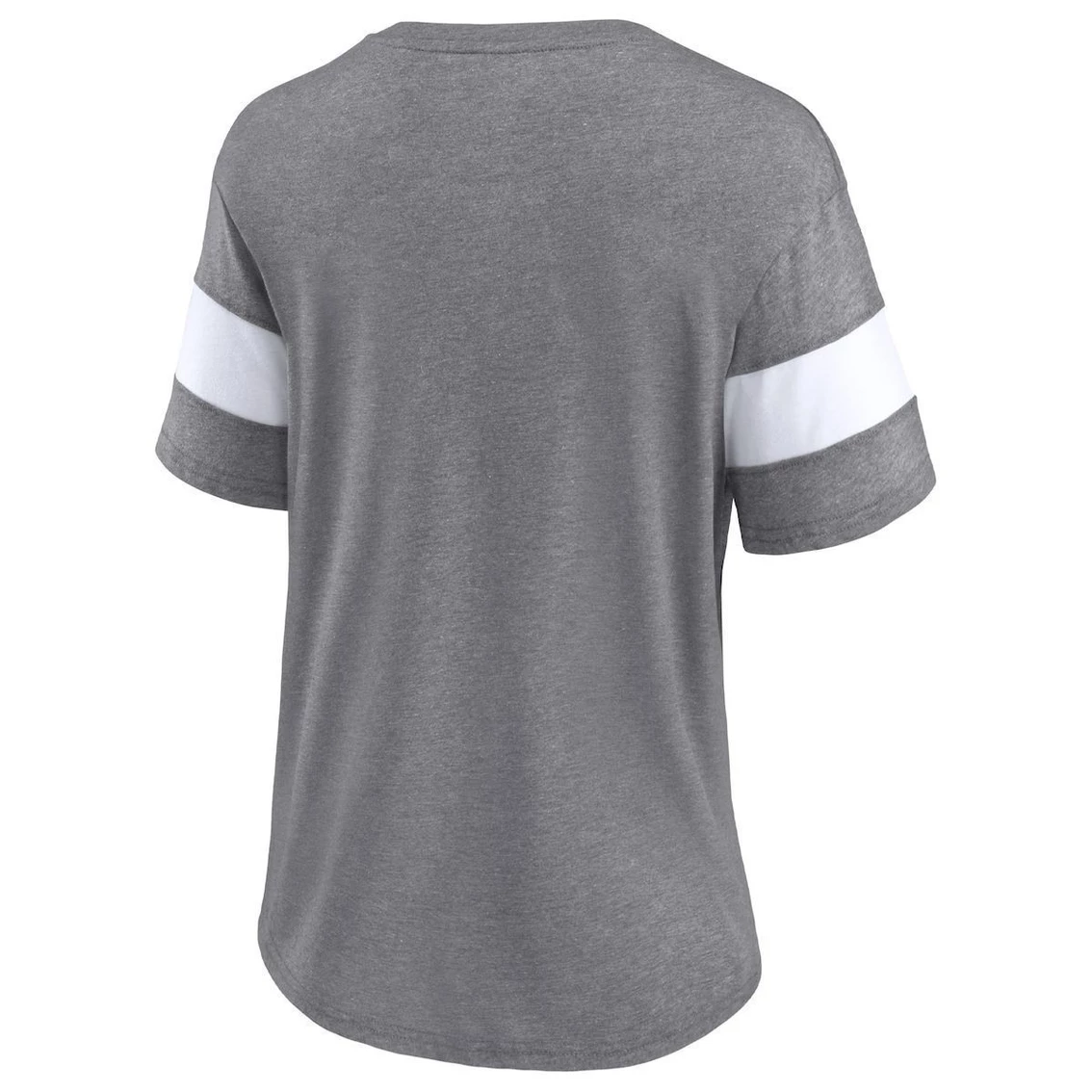 Top 10 π₯ Women's Fanatics Branded Heathered Gray/White Cleveland Browns Distressed Team Tri-Blend V-Neck T-Shirt π - Image 4