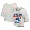 Top 10 😀 Women's Majestic Threads Chicago White Sox Cooperstown Collection Tie-Dye Boxy Cropped Tri-Blend T-Shirt 🎁