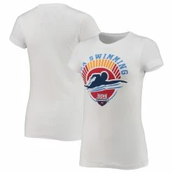 Top 10 🌟 Outerstuff 👩 Women's White USA Swimming Streamline T-Shirt 🌟