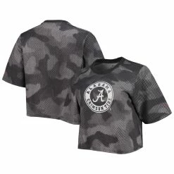 Best Pirce π Women's Columbia Gray/Black Alabama Crimson Tide Park Camo Boxy T-Shirt π