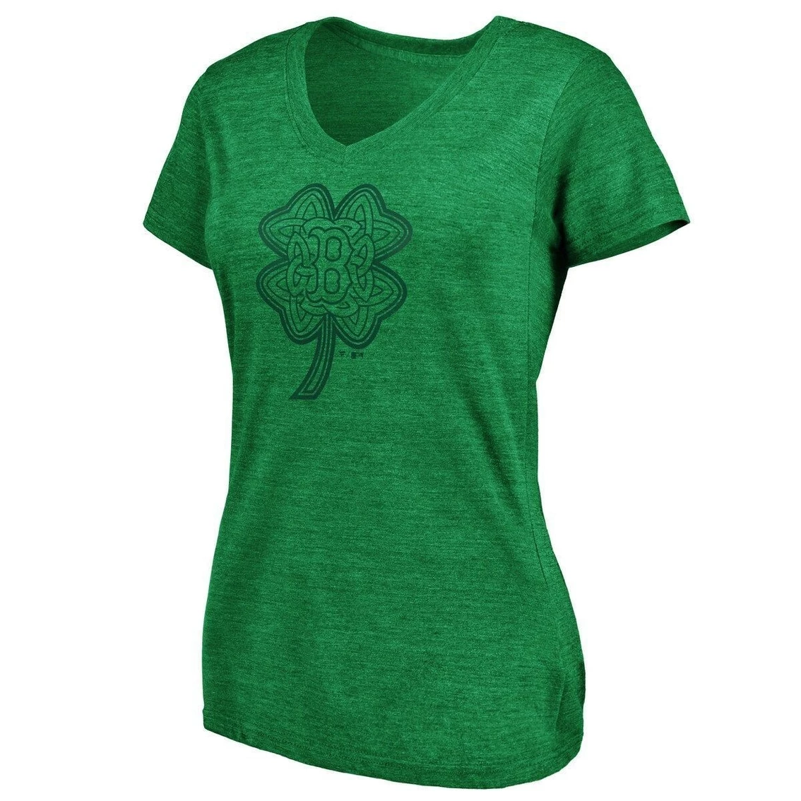 Buy π₯° Women's Fanatics Branded Kelly Green Boston Red Sox St. Patrick's Day Paddy's Pride Tri-Blend V-Neck T-Shirt π - Image 3