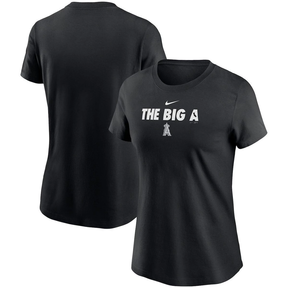 Wholesale π Women's Nike Black Los Angeles Angels Local Nickname T-Shirt π₯° - Image 2