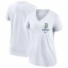 Buy ⭐ Women's Nike White Boston Red Sox City Connect Tri-Blend V-Neck T-Shirt 😉