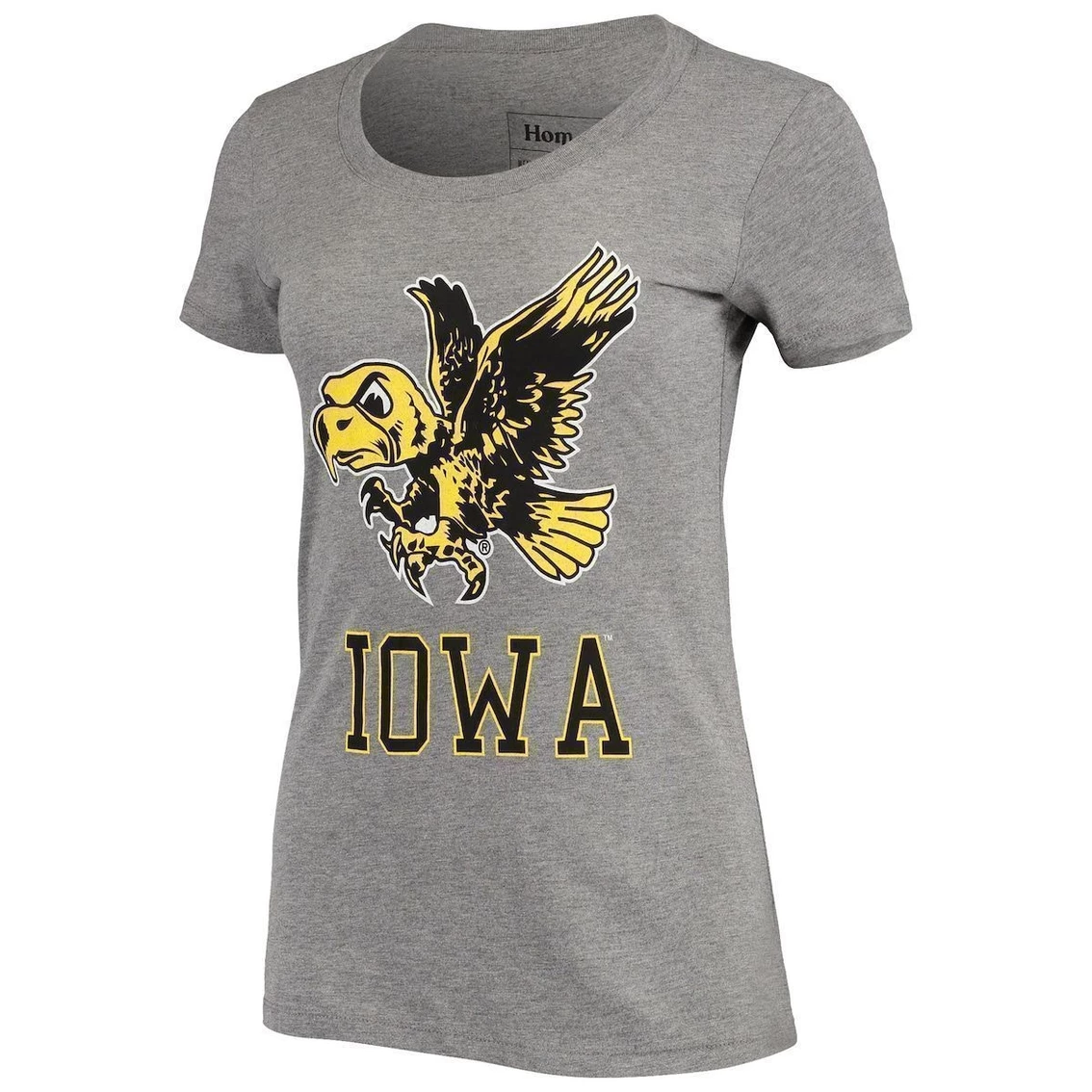 Top 10 π Women's Homefield Heathered Gray Iowa Hawkeyes Vintage Herky Tri-Blend T-Shirt β - Image 3