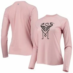 Flash Sale 🧨 Women's Columbia Pink Inter Miami CF Tidal Raglan Omni-Shade Long Sleeve T-Shirt ❤️