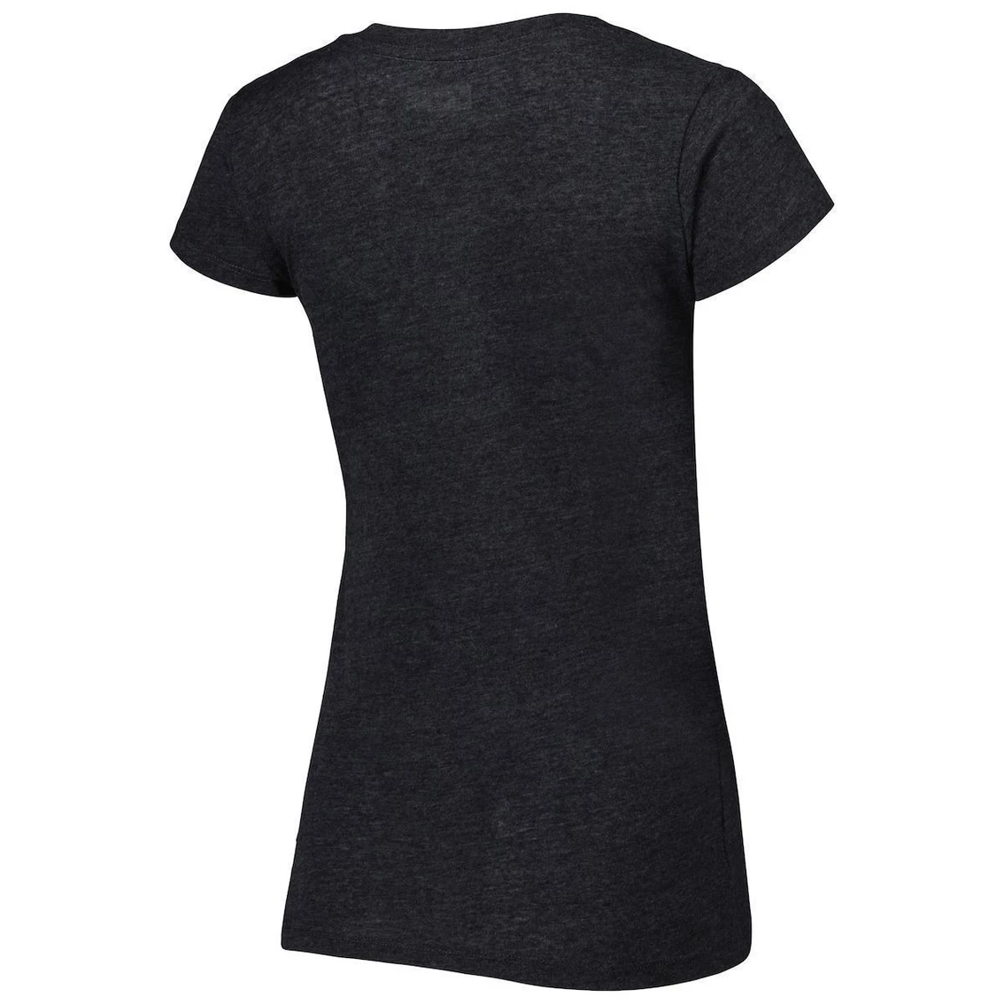 New π Women's New Era Heathered Black Carolina Panthers Training Camp V-Neck T-Shirt π - Image 4