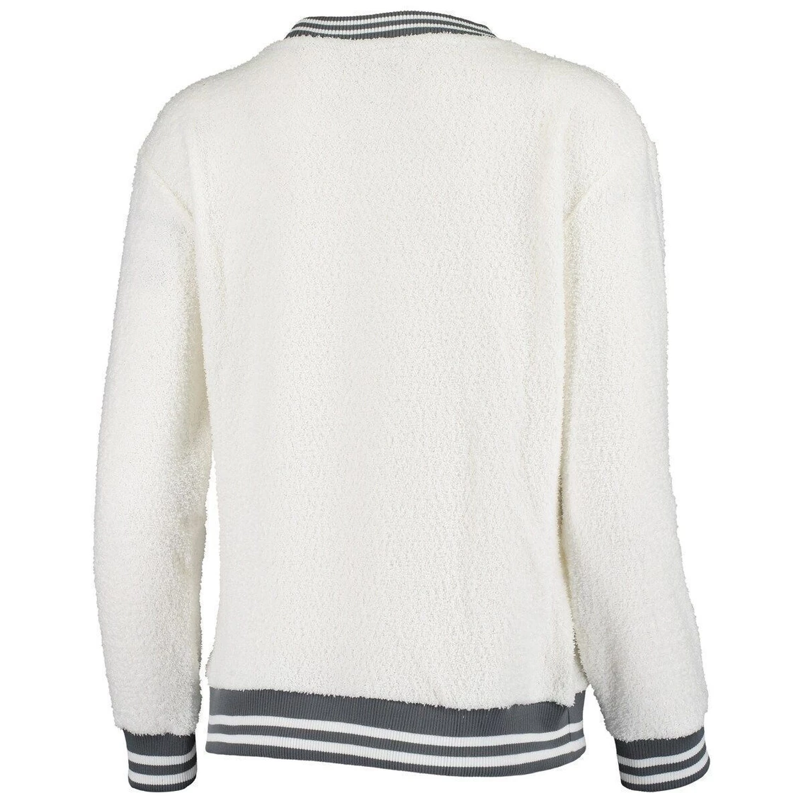 Best Pirce π Women's Concepts Sport Cream/Charcoal New Orleans Saints Granite Knit Pullover Sweatshirt π - Image 4