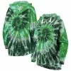 Best reviews of ⭐ Women's Colosseum Green Michigan State Spartans Slow Ride Spiral Tie-Dye Oversized Pullover Hoodie 👏