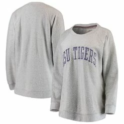 Outlet π Women's Pressbox Gray LSU Tigers Helena Comfy Sweatshirt π
