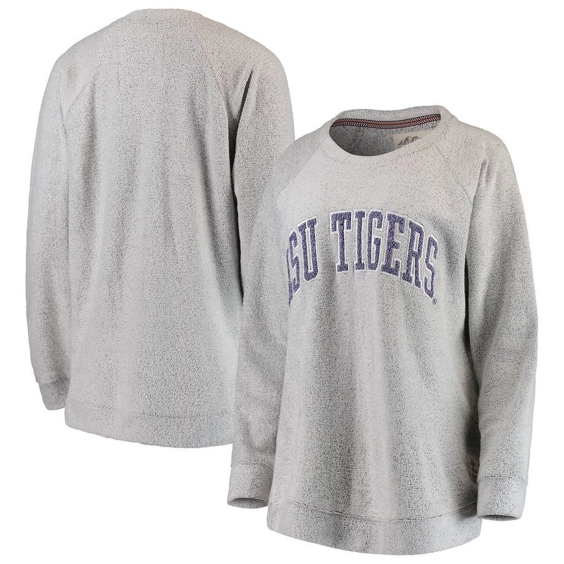 Outlet π Women's Pressbox Gray LSU Tigers Helena Comfy Sweatshirt π