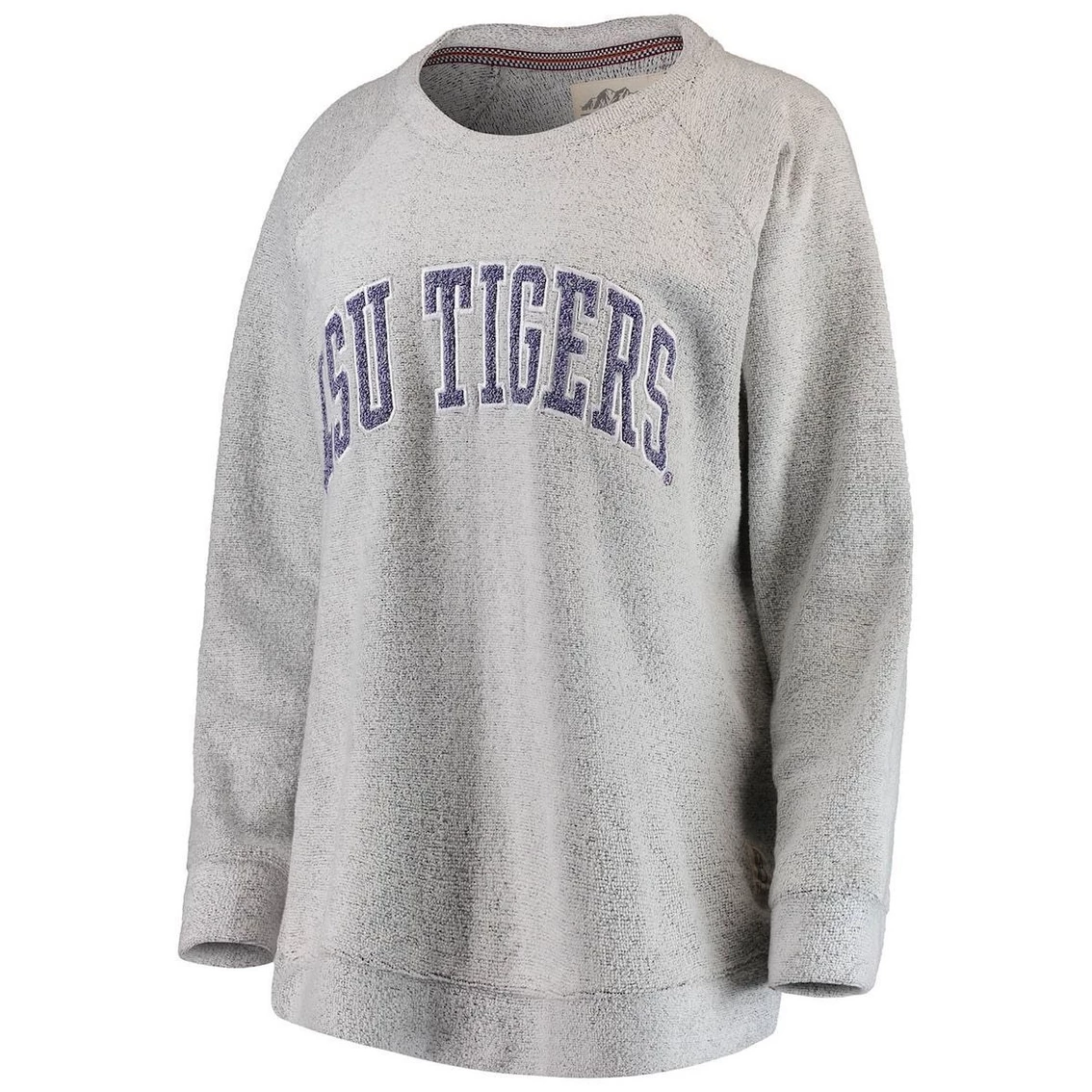 Outlet π Women's Pressbox Gray LSU Tigers Helena Comfy Sweatshirt π - Image 3