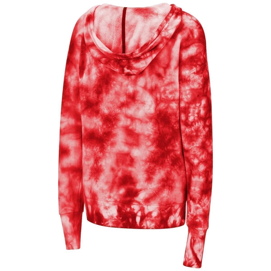 Coupon β¨ Women's Colosseum Scarlet Nebraska Huskers Shavonee Tie-Dye Pullover Hoodie π - Image 4