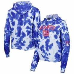 Best deal 🎁 Women's New Era Royal New York Giants Cloud Dye Fleece Pullover Hoodie ⌛