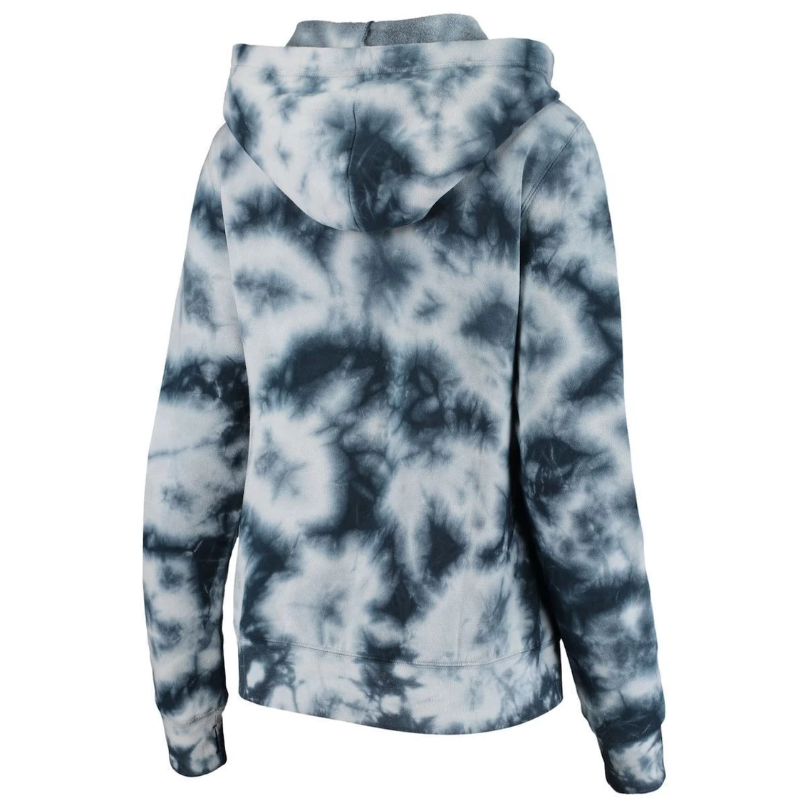 Best reviews of π Women's New Era Navy New England Patriots Tie Dye Fleece Full-Zip Hoodie π - Image 4