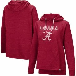 Cheap π Women's Colosseum Crimson Alabama Crimson Tide Nollie Raglan Slub Pullover Hoodie π₯