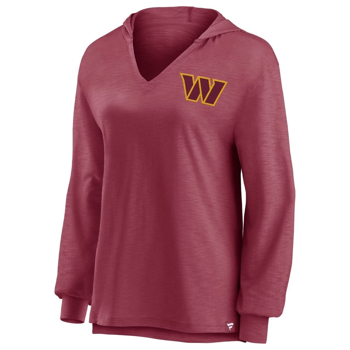 Best deal π― Women's Fanatics Branded Burgundy Washington Commanders Jumper V-Neck Pullover Hoodie π - Image 3