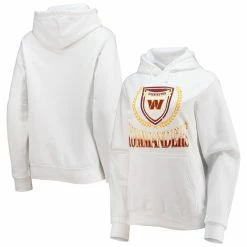 Best reviews of π Women's WEAR By Erin Andrews White Washington Commanders Fleece Pullover Hoodie π