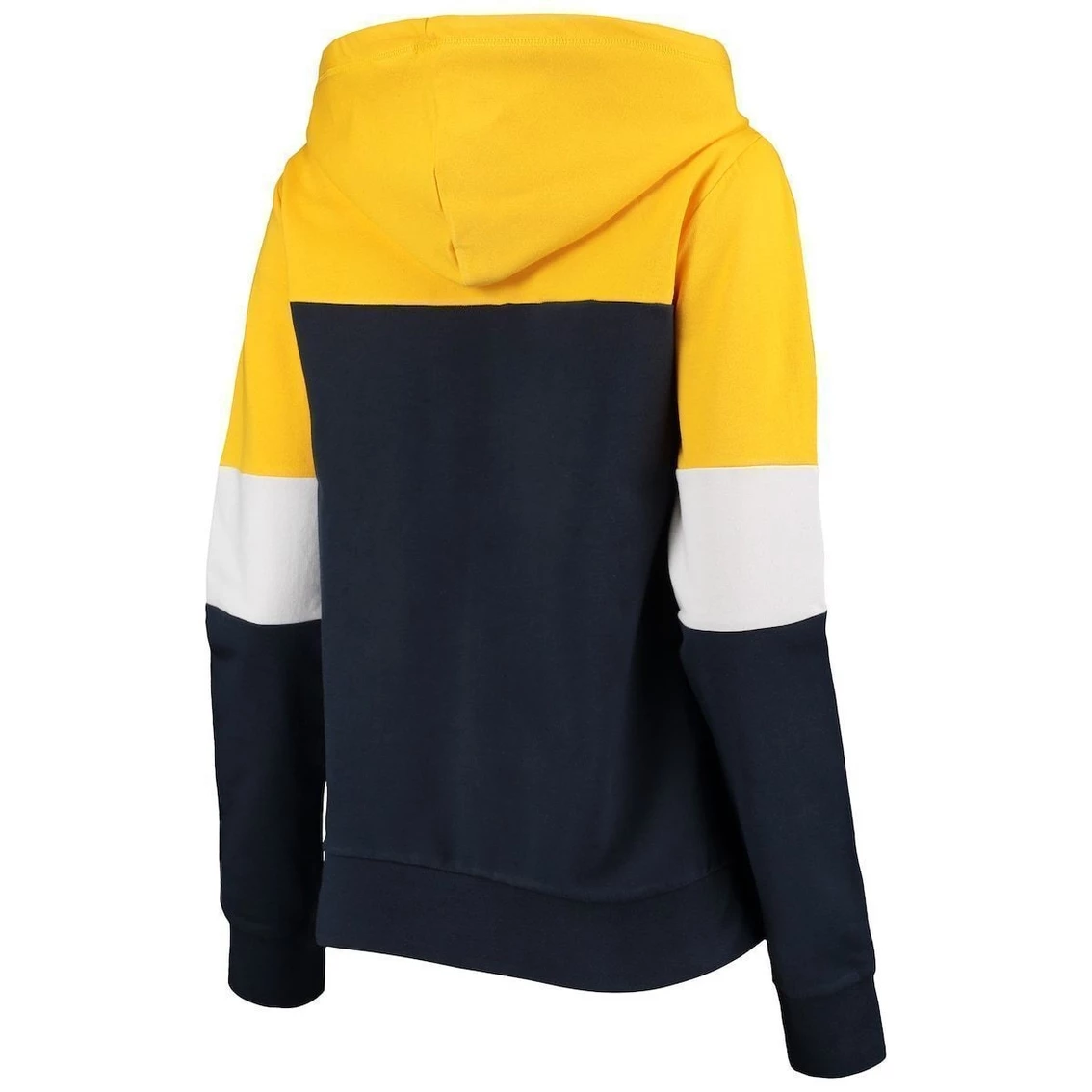 Best Sale π Women's New Era Navy Milwaukee Brewers Colorblock French Terry Full-Zip Hoodie π - Image 4