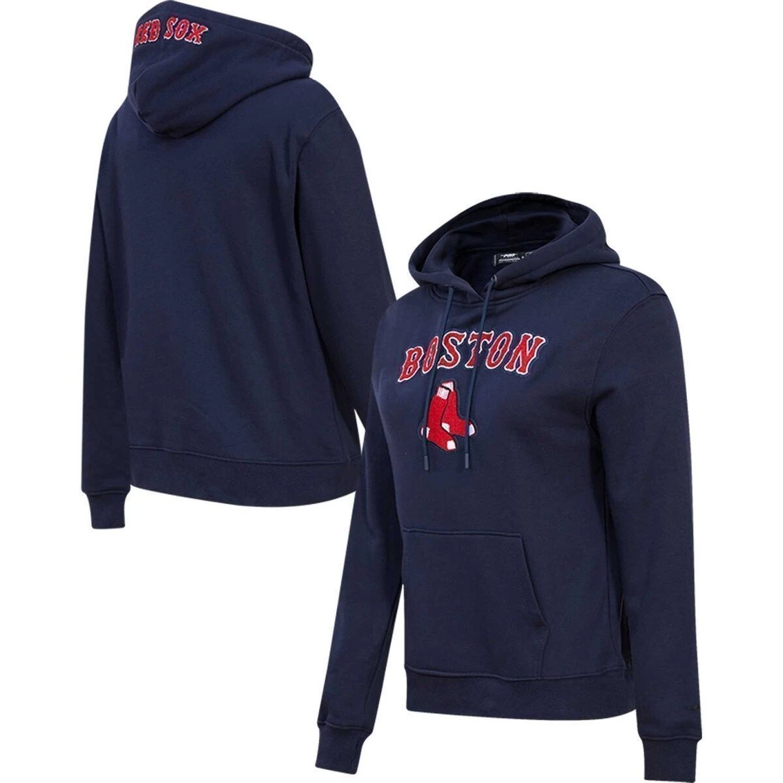 Outlet π Women's Pro Standard Navy Boston Red Sox Classic Fleece Pullover Hoodie π - Image 2