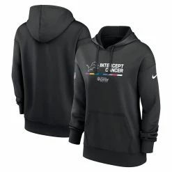 Budget βοΈ Women's Nike Black Detroit Lions 2022 NFL Crucial Catch Therma Performance Pullover Hoodie π