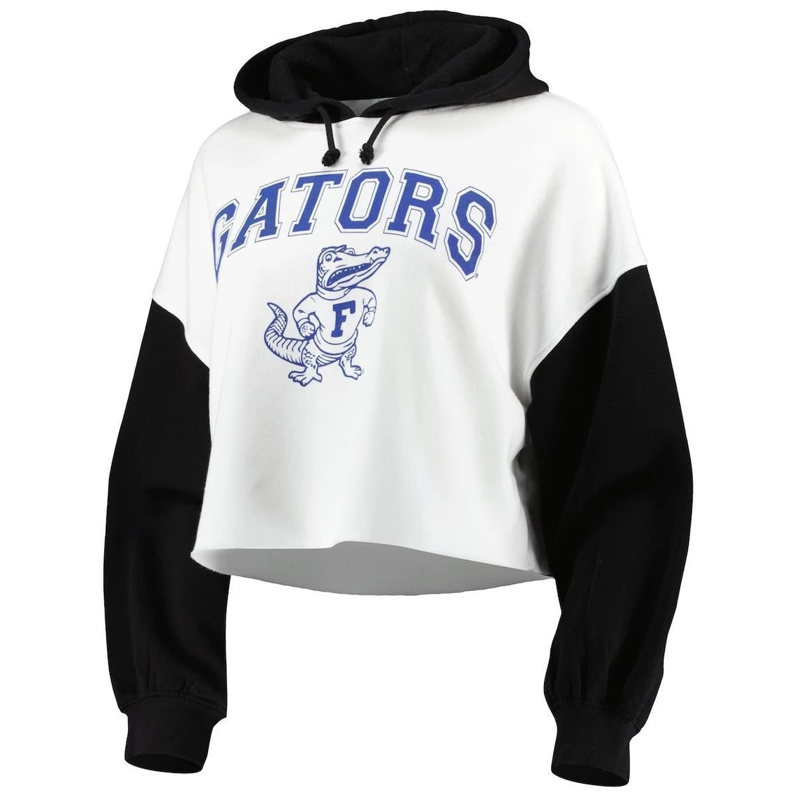 Outlet β Women's Gameday Couture White/Black Florida Gators Good Time Color Block Cropped Hoodie π - Image 3