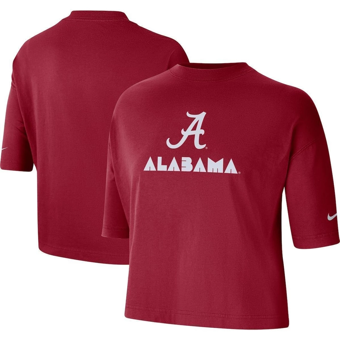 Best Pirce π₯° Women's Nike Crimson Alabama Crimson Tide Crop Performance T-Shirt π