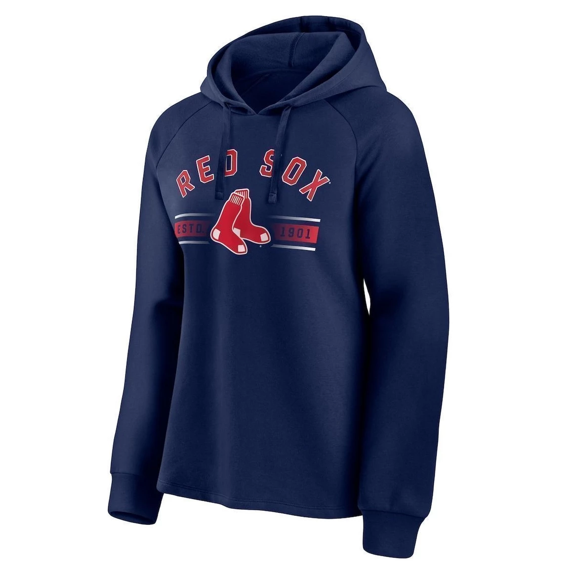 Discount π Women's Fanatics Branded Navy Boston Red Sox Perfect Play Raglan Pullover Hoodie π₯ - Image 3