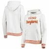 Best Sale ⭐ Women's Pressbox Ash Texas Longhorns Santa Cruz Chenille Pullover Hoodie 😀