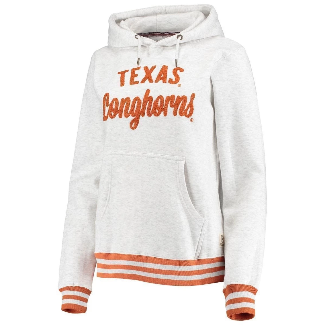 Best Sale β Women's Pressbox Ash Texas Longhorns Santa Cruz Chenille Pullover Hoodie π - Image 3