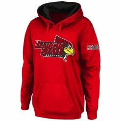 Promo π Women's Stadium Athletic Red Illinois State Redbirds Big Logo Pullover Hoodie π₯