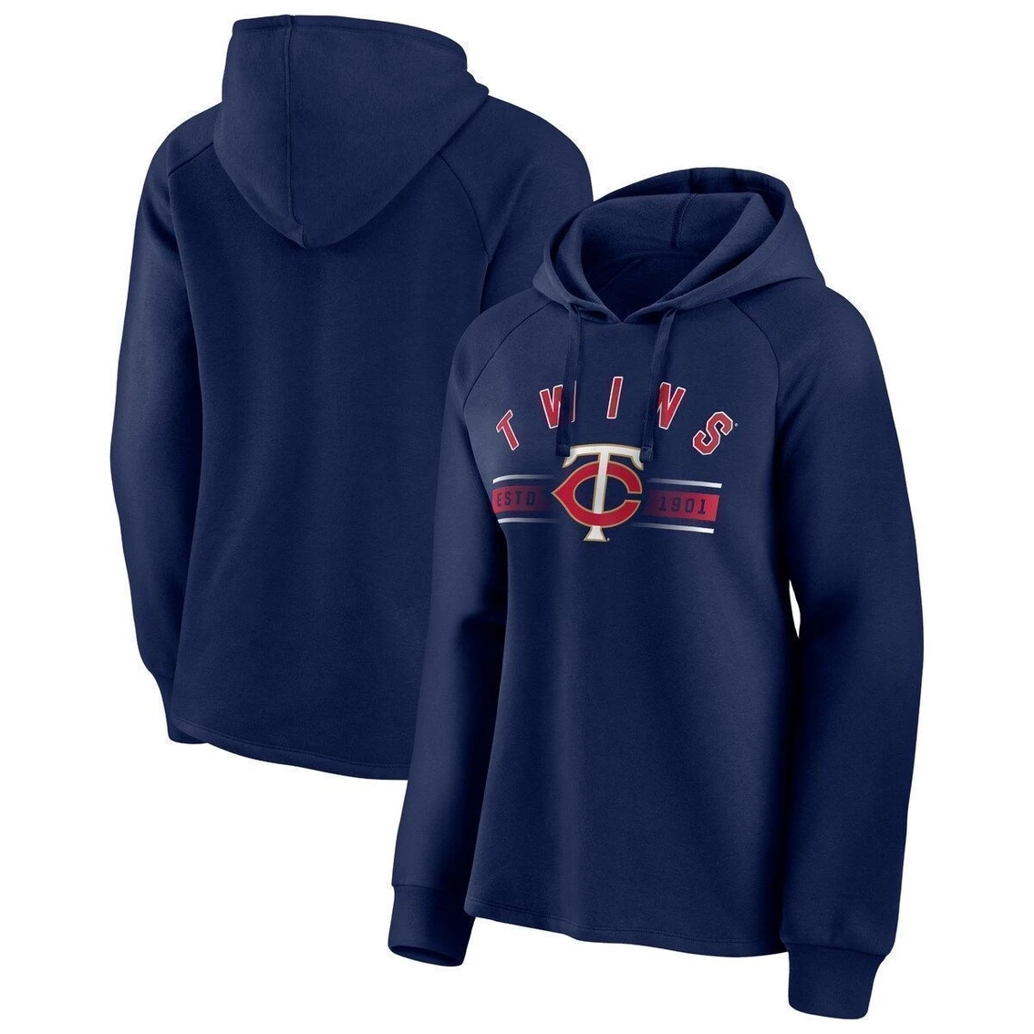 Flash Sale π€© Women's Fanatics Branded Navy Minnesota Twins Perfect Play Raglan Pullover Hoodie π