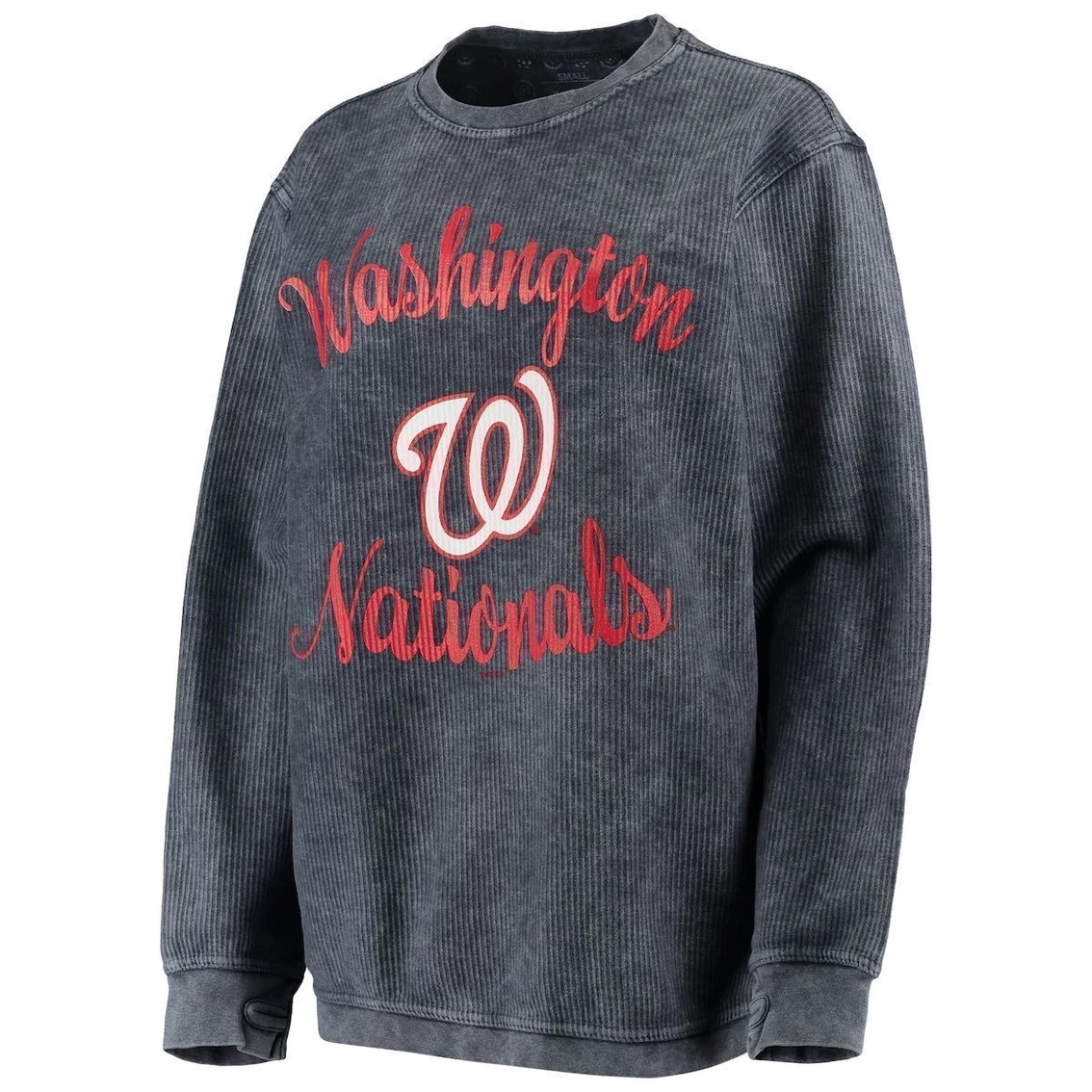 Promo π Women's G-III 4Her By Carl Banks Navy Washington Nationals Script Comfy Cord Pullover Sweatshirt π₯ - Image 3