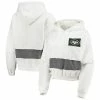 Best deal ⌛ Women's Refried Apparel White New York Jets Sustainable Crop Dolman Pullover Hoodie 🤩