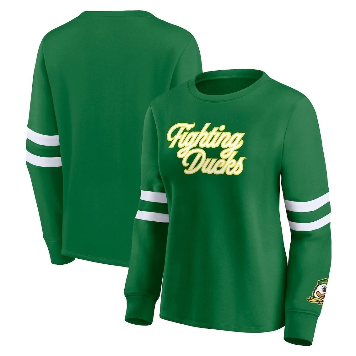 Cheap π Women's Fanatics Branded Green Oregon Ducks Home Stretch Pullover Sweatshirt βοΈ
