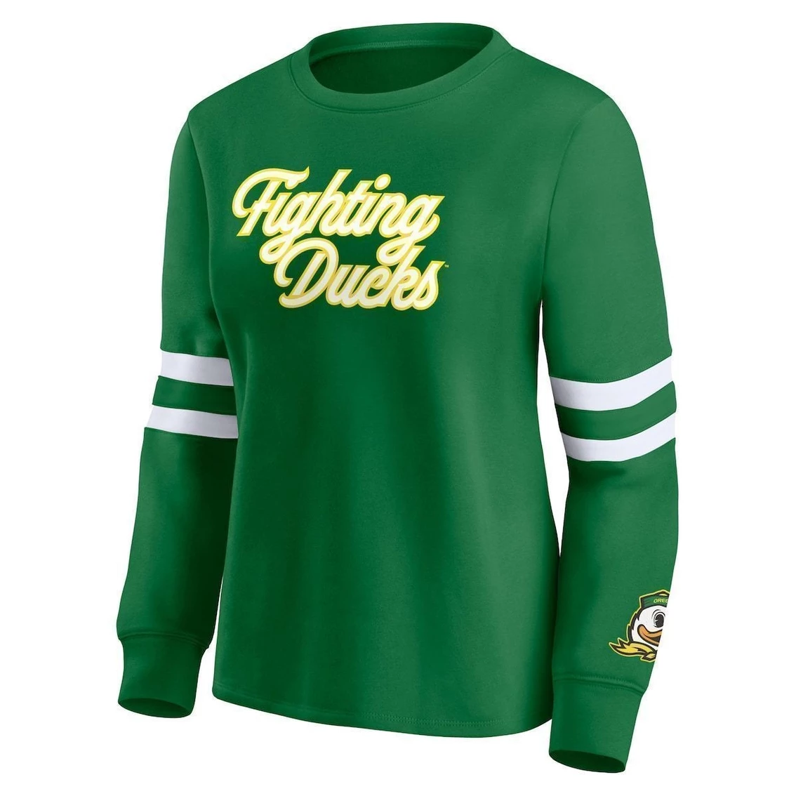 Cheap π Women's Fanatics Branded Green Oregon Ducks Home Stretch Pullover Sweatshirt βοΈ - Image 3