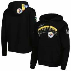 Flash Sale 😍 Women's Pro Standard Black Pittsburgh Steelers Local Patch Pullover Hoodie ⭐