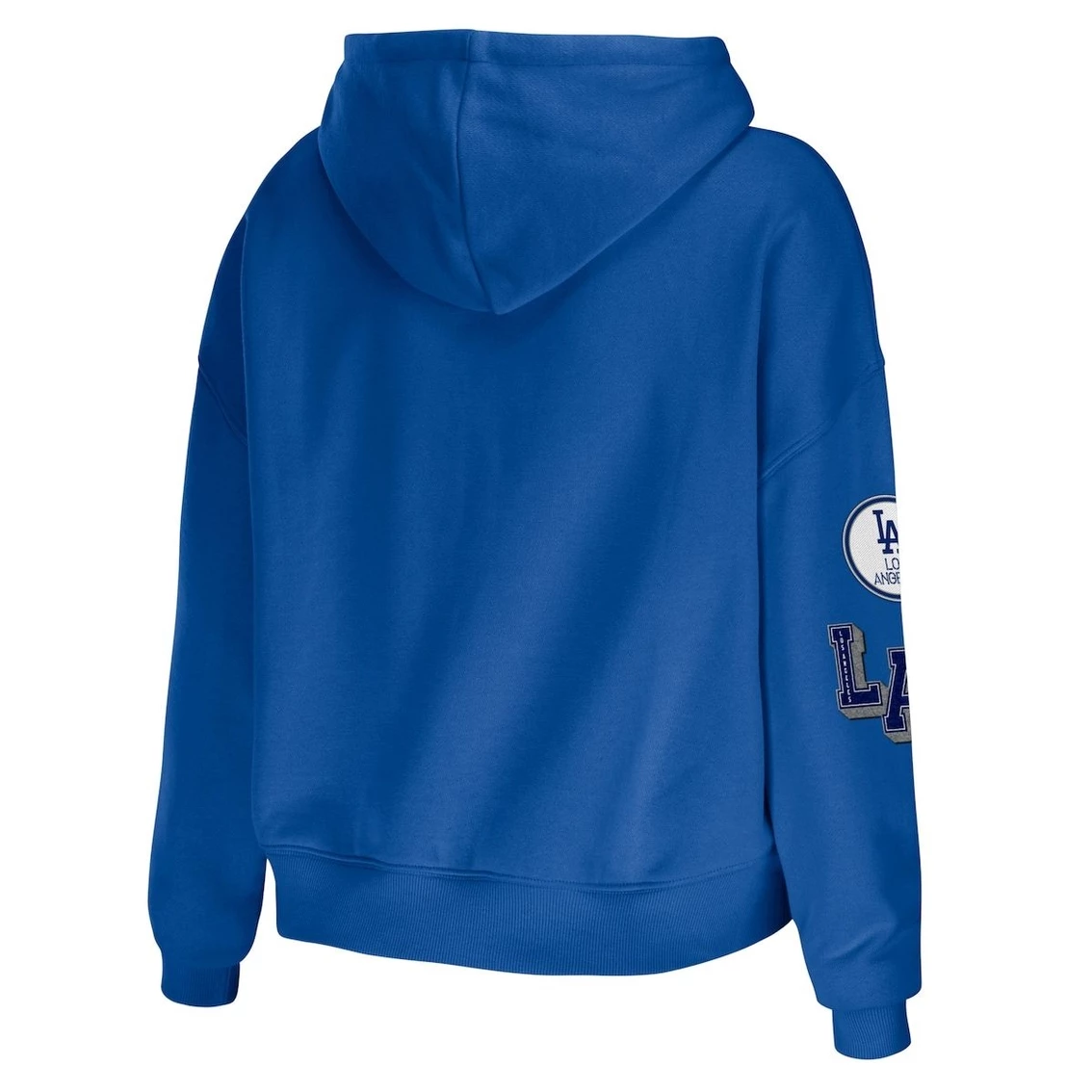 Brand new β Women's WEAR By Erin Andrews Royal Los Angeles Dodgers Plus Size Patches Cropped Pullover Hoodie π₯° - Image 4