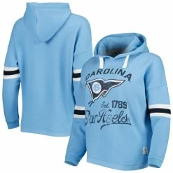 Discount π Women's Pressbox Carolina Blue North Carolina Tar π Heels Super Pennant Pullover Hoodie π