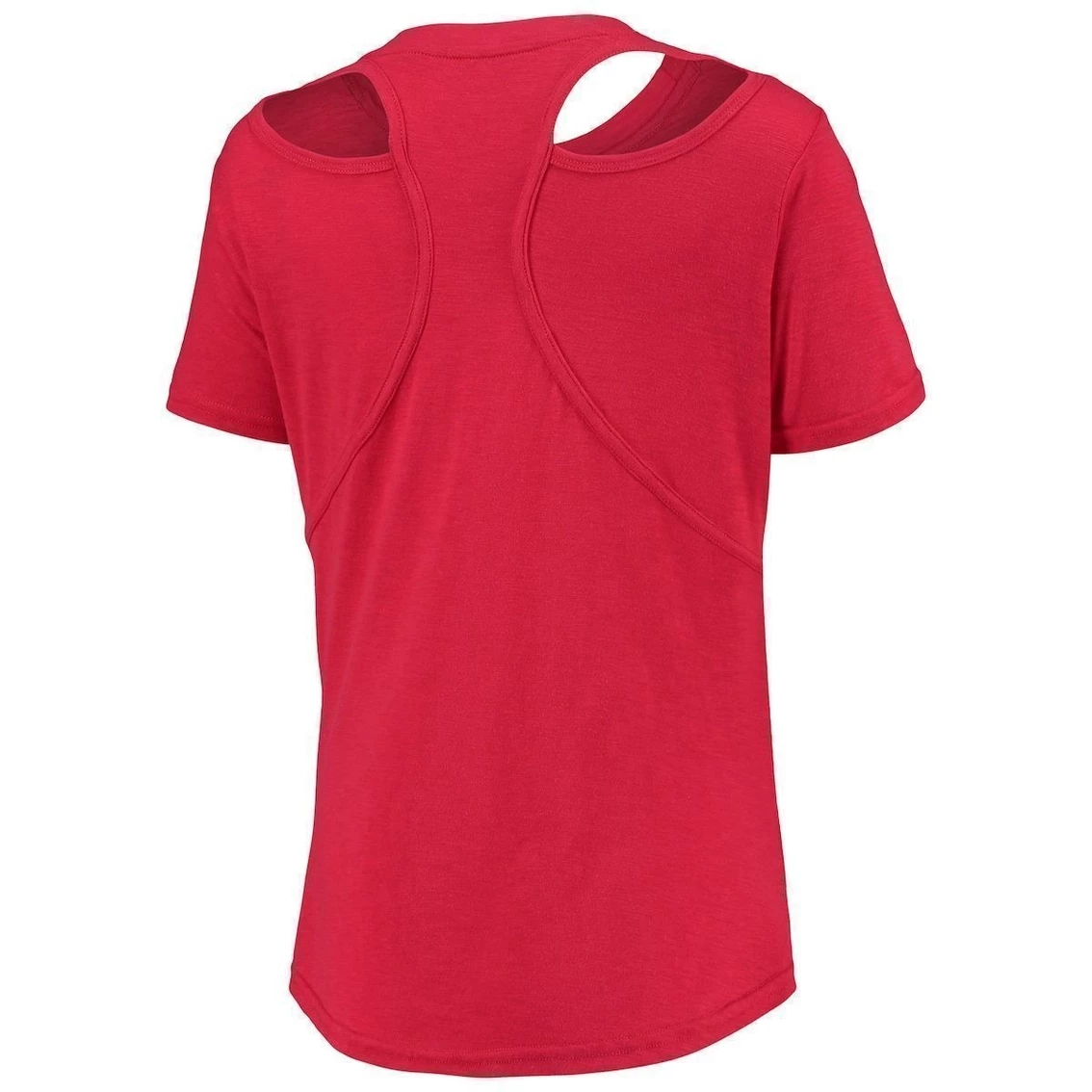 Discount π Boxercraft π© Women's Red USA Swimming Cut Out Back T-Shirt π€© - Image 4