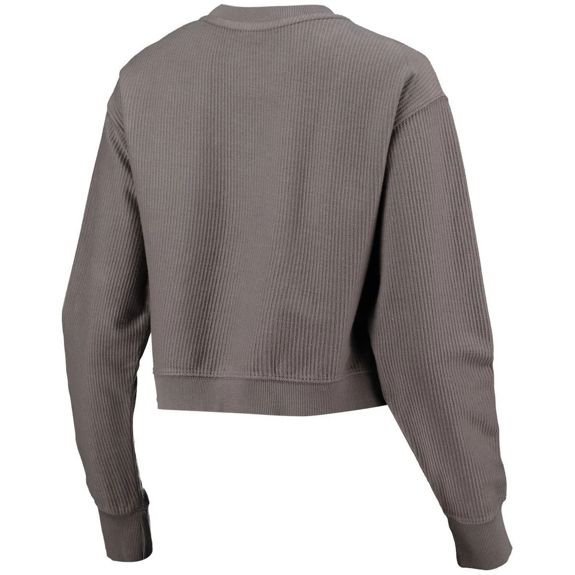 Buy β¨ Women's League Collegiate Wear Graphite Clemson Tigers Classic Corded Timber Crop Pullover Sweatshirt π - Image 4