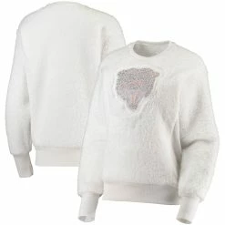 Buy π₯° Women's Touch White Chicago Bears Milestone Tracker Pullover Sweatshirt π