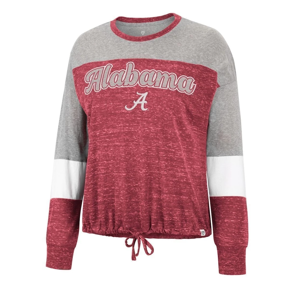Cheapest π― Women's Colosseum Crimson Alabama Crimson Tide Joanna Tie Front Long Sleeve T-Shirt β¨ - Image 3